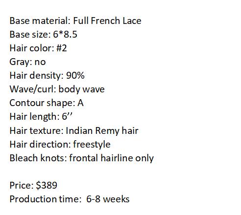 Custom Made Hair System