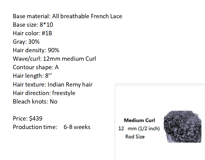 Custom Made Hair System