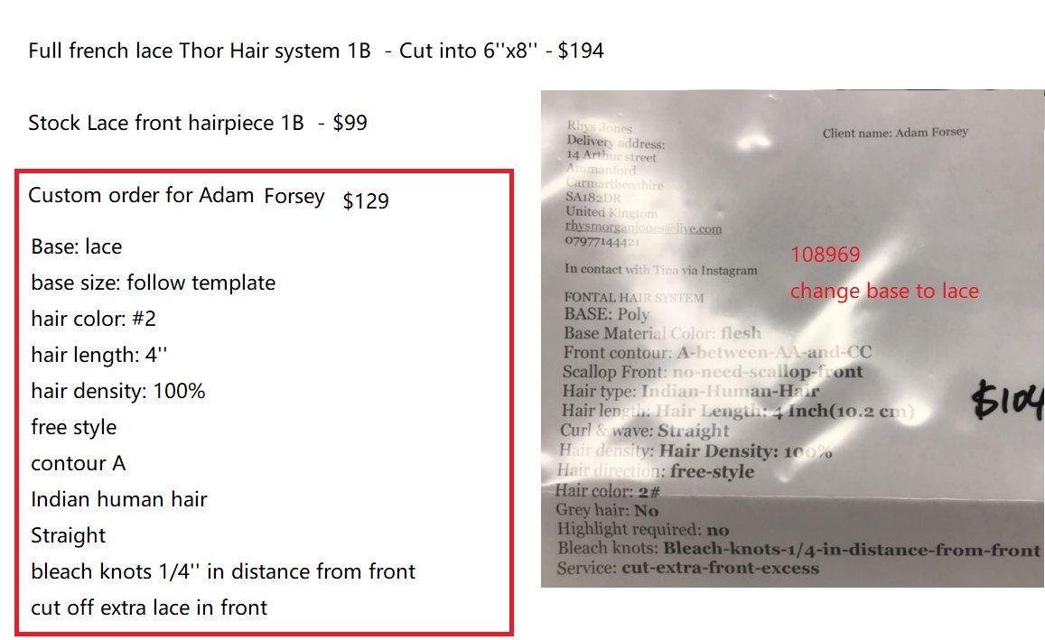 Wholesale Custom Made Hair System for Salon