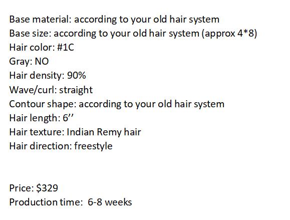 Custom Made Hair System