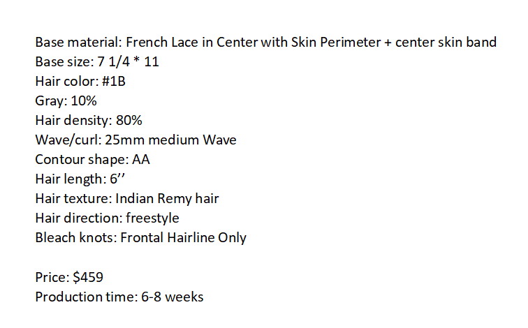 Custom Made Hair System