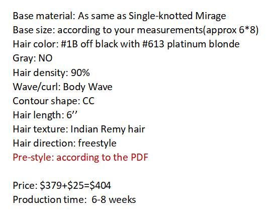Custom Made Hair System