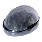 Zayn Blue Highlighted Hair System | Electric Blue Highlights on Black Hair