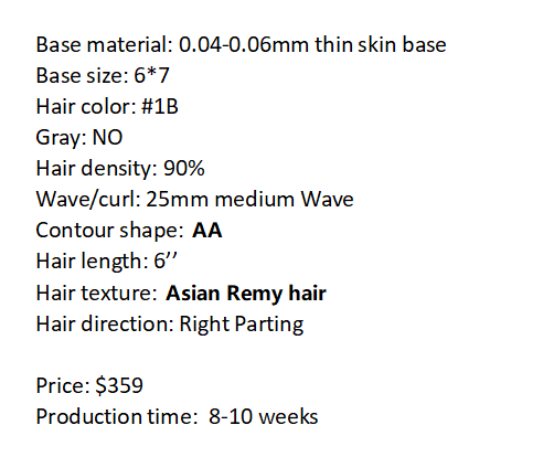 Custom Made Hair System