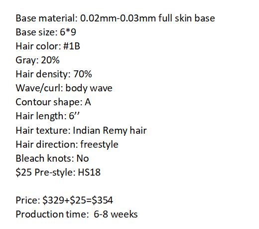 Custom Made Hair System
