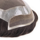 Simois Hair System for Men | Full Lace in Center with 1'' Thin Skin Around and 1/2'' Lace in the Front | Hollywood Style