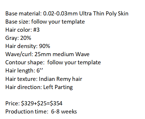 Custom Made Hair System