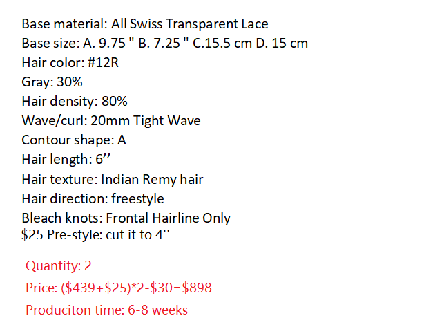 Custom Made Hair System