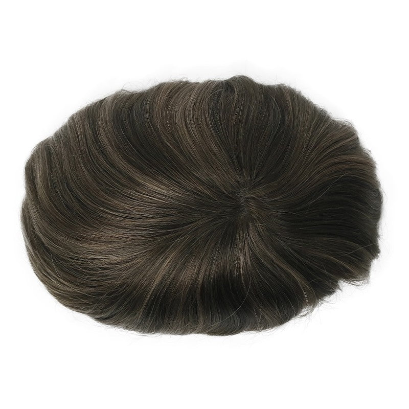 Mikey Blonde Highlighted Hair System with Durable Mono Base and Natural Looking Hairline