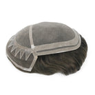 Mikey Blonde Highlighted Hair System with Durable Mono Base and Natural Looking Hairline