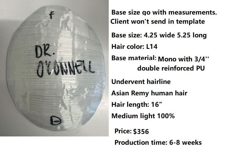 Wholesale Custom Made Hair System-Emily - O'Connell