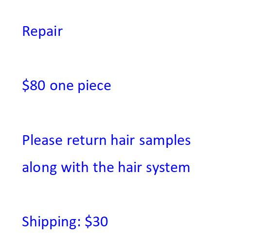 Hair System Repair