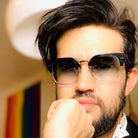 Simois Hair System for Men | Full Lace in Center with 1'' Thin Skin Around and 1/2'' Lace in the Front | Hollywood Style