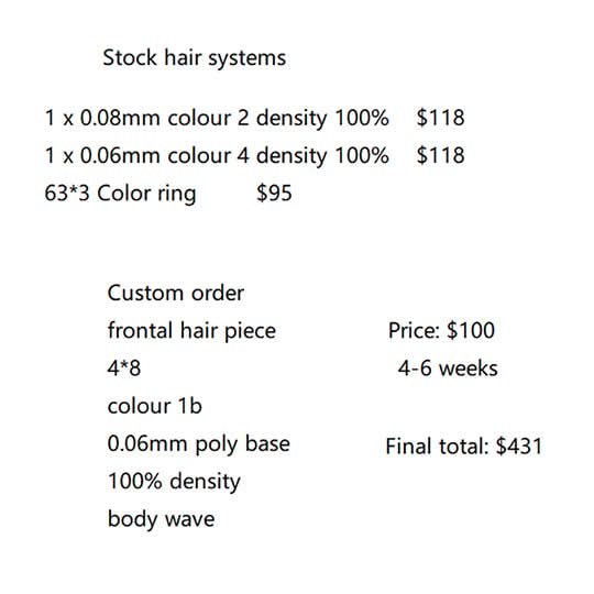 Wholesale Hair System for Salon