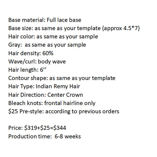 Custom Made Hair System