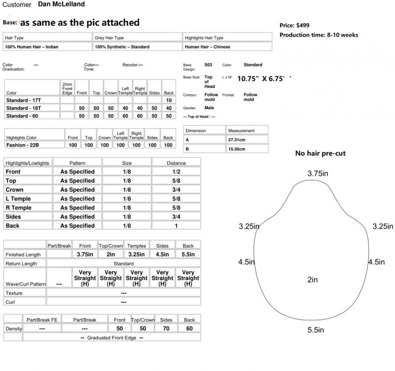Custom Made Hair System
