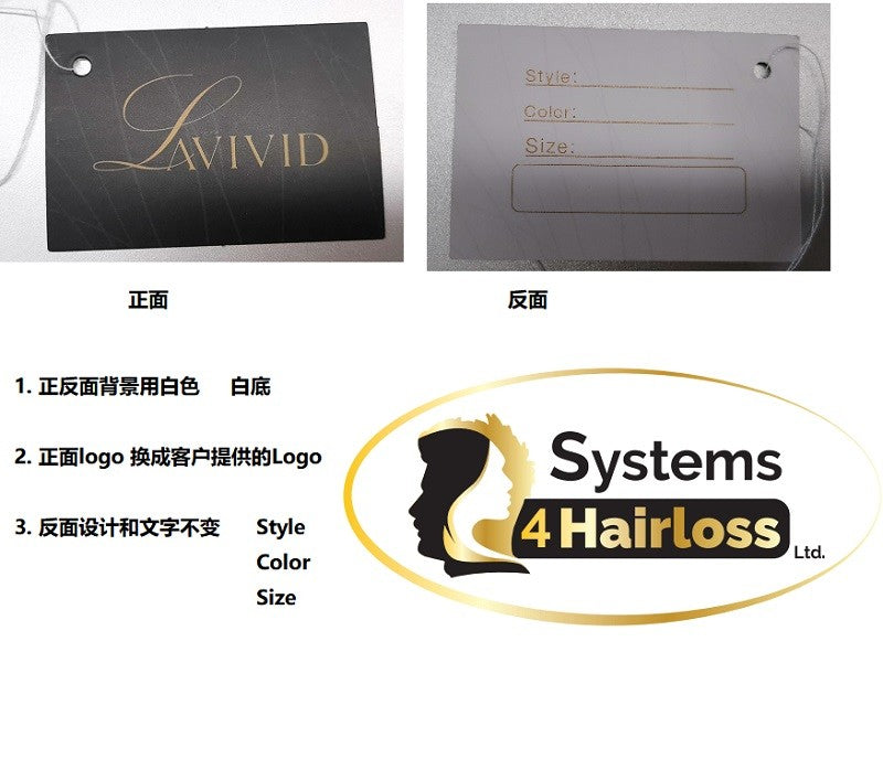 Custom Made Logo Tabs for Salon