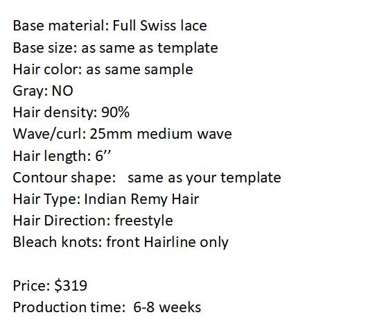 Custom Made Hair System