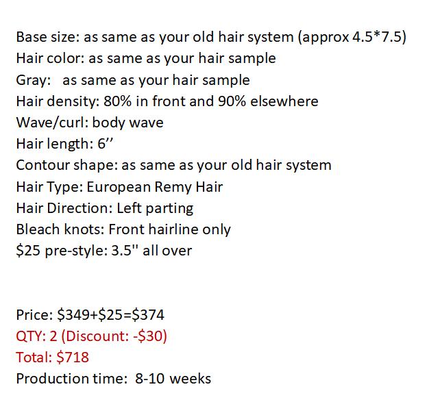 Custom Made Hair System