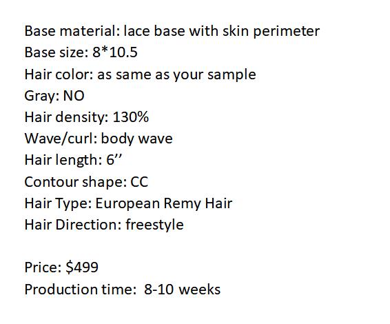 Custom Made Hair System