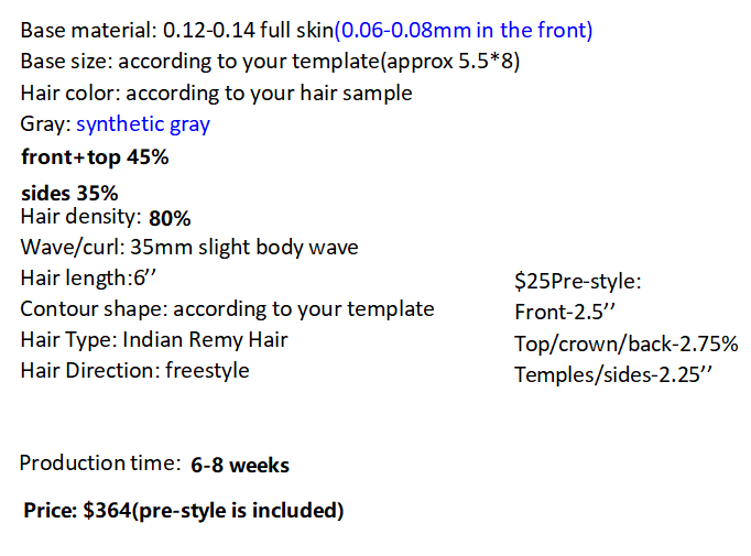 Custom Made Hair System