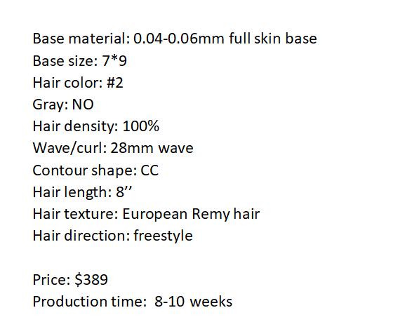 Custom Made Hair System