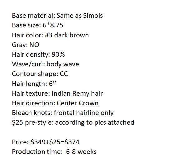 Custom Made Hair System