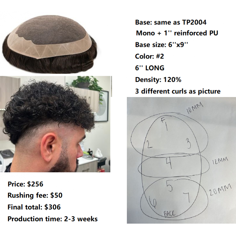 Wholesale Custom Made Hair System for Salon