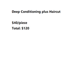 Deep Conditioning and Pre-cut for 3 Repaired Pieces