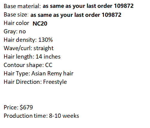 Custom Made Hair System