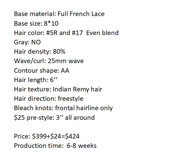 Custom Made Hair System