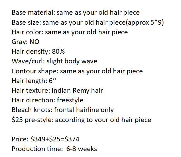 Custom Made Hair System