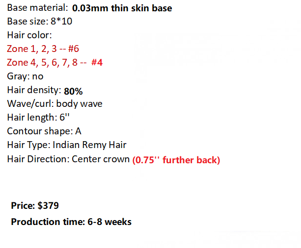 Custom Made Hair System