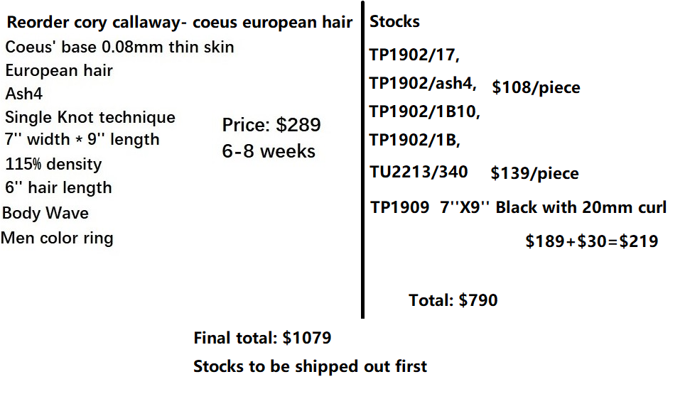Wholesale Hair System for Salon - Cory and Stocks