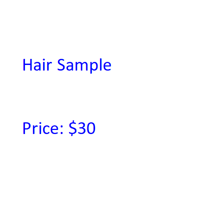 Hair Color Sample