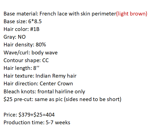 Custom Made Hair System