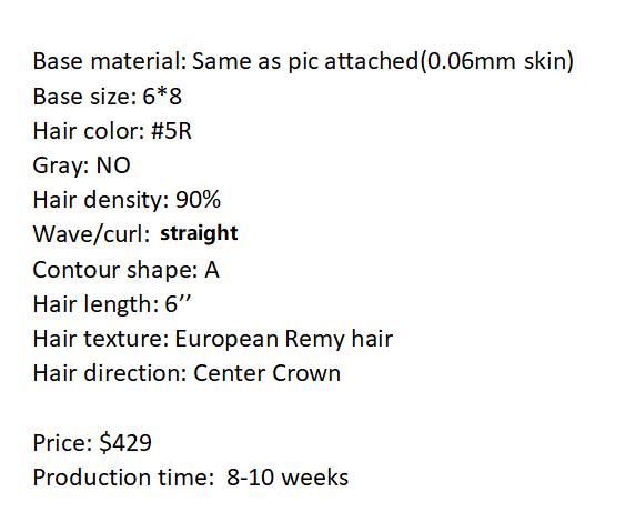 Custom Made Hair System