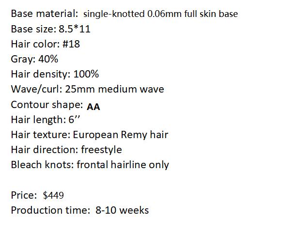 Custom Made Hair System