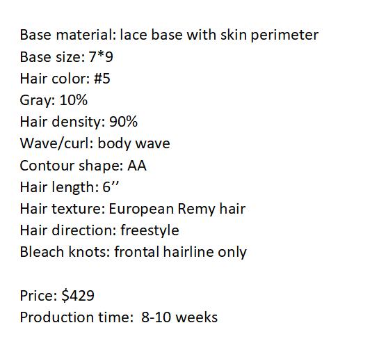 Custom Made Hair System