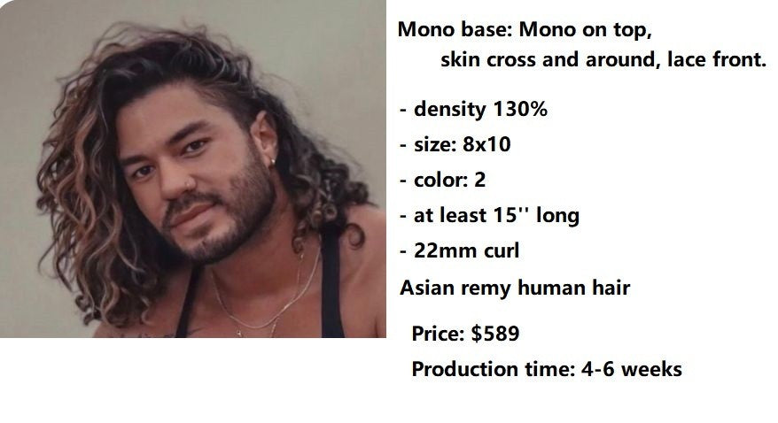 Custom Made Hair System for Salon