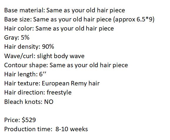 Custom Made Hair System