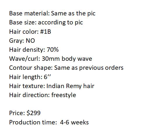 Custom Made Hair System