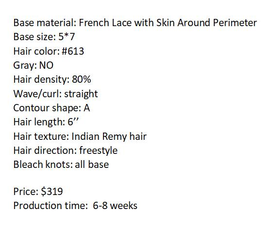 Custom Made Hair System