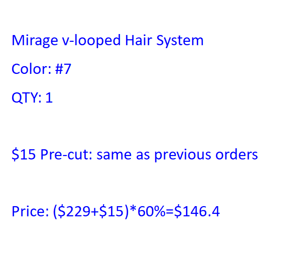 Mirage 7 with $15 pre-cut