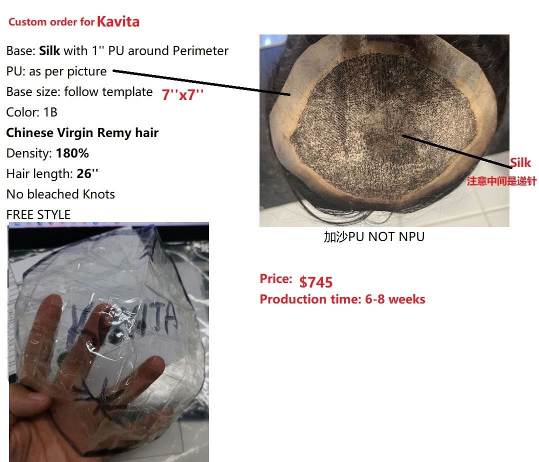 Wholesale Custom Made Hair System for Salon