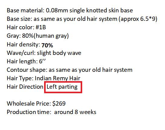 Custom Made Hair System