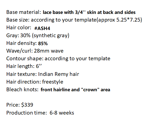 Custom Made Hair System