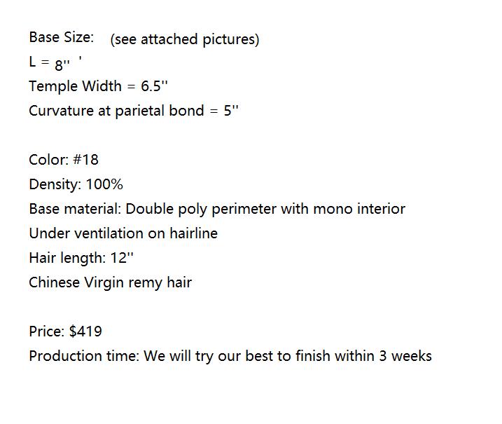 Wholesale Hair System for Salon - Leah