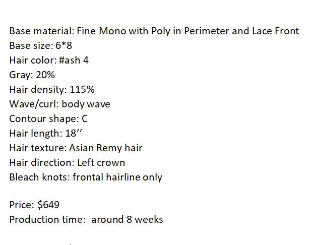 Custom Made Hair System
