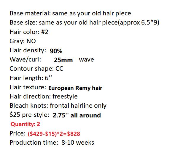 Custom Made Hair System